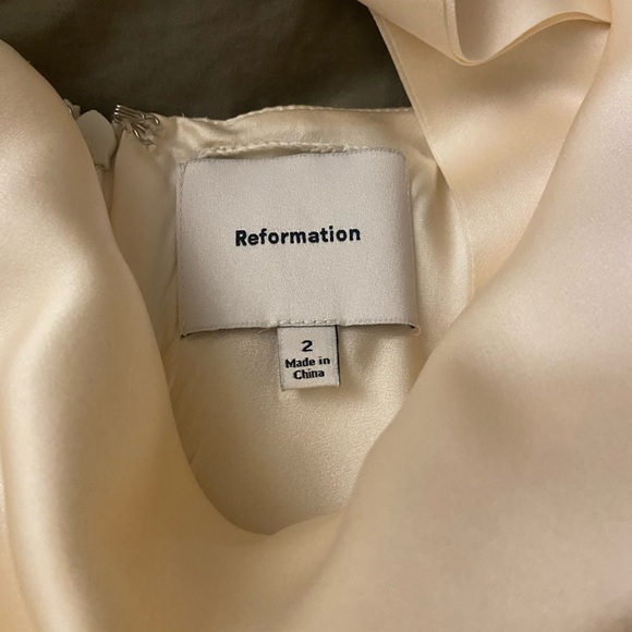 Reformation Agnes Dress with Scarf (Size 2) - Worn once - used, like new! - Picture 10 of 11